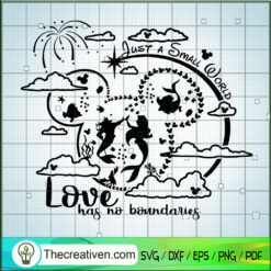 Just a Small World Love Has  SVG Cut File for Cricut