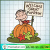 Welcome Great Pumpkin SVG, Charlie Brown SVG, Pumpkin Halloween SVG