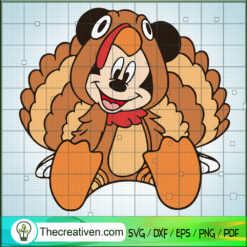 Mickey Turkey SVG, Mickey Thanksgiving SVG, Turkey SVG