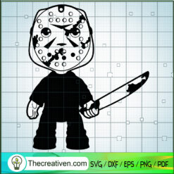 Chibi Jason Voorhees SVG Cut File for Cricut & Silhouette