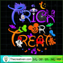 Disney Trick Or Treat SVG, Disney Halloween SVG, Disney Spooky SVG