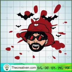 Bad Bunny With Blood SVG Cut File for Cricut & Silhouette