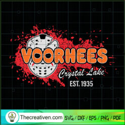 Voorhees Crystal Lake EST.1935 SVG Cut File for Cricut & Silhouette