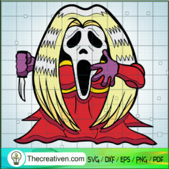 Funny Scream Ghost Spooky SVG, Halloween Scare SVG, Halloween SVG