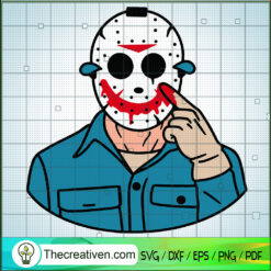 Jason Voorhees Smile SVG, Jason Voorhees Horror SVG, Halloween SVG