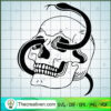 Skull With Snake SVG, Skull SVG, Trending SVG