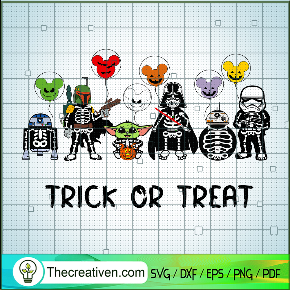 Star Wars Trick Or Treat SVG Cut File for Cricut & Silhouette 1 Star Wars Trick Or Treat SVG Cut File for Cricut & Silhouette