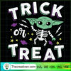 Yoda Skeleton SVG, Yoda Trick Or Treat SVG, Baby Yoda Halloween SVG