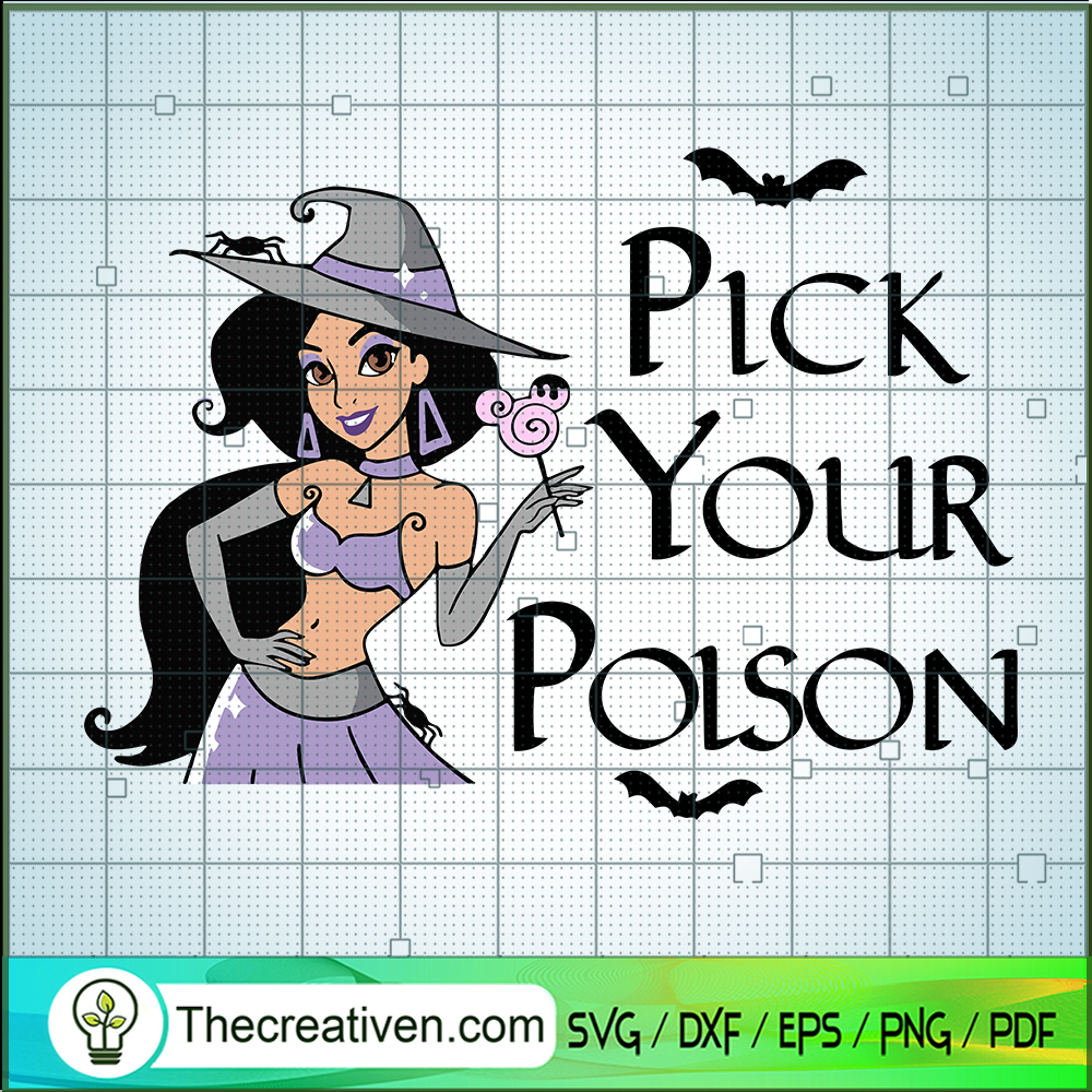 Pick Your Poison SVG, Jasmine Halloween SVG, Jasmine Witch SVG 1 Pick Your Poison SVG, Jasmine Halloween SVG, Jasmine Witch SVG