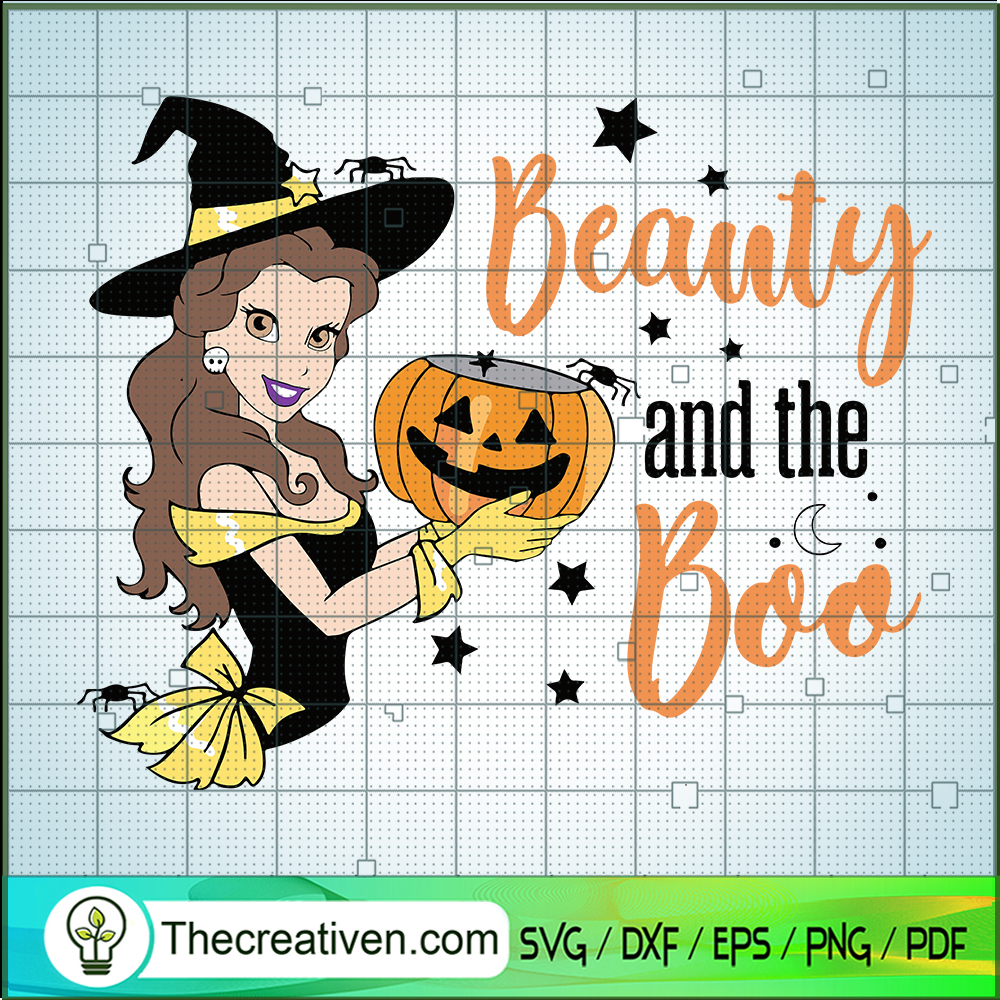 Beauty And The Boo SVG, Belle Halloween SVG, Belle Witch SVG 1 Beauty And The Boo SVG, Belle Halloween SVG, Belle Witch SVG