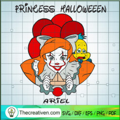 Princess Halloween Ariel SVG Cut File for Cricut & Silhouette
