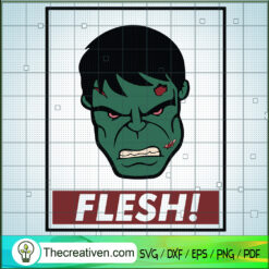 Flesh Hulk SVG, Angry Hulk SVG, Marvel SVG