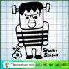 Cute Frankenstein SVG, Spooky Season SVG, Halloween SVG