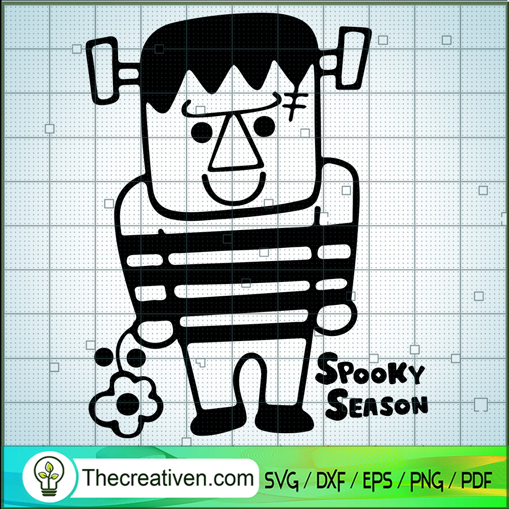 Cute Frankenstein SVG, Spooky Season SVG, Halloween SVG 1 Cute Frankenstein SVG, Spooky Season SVG, Halloween SVG