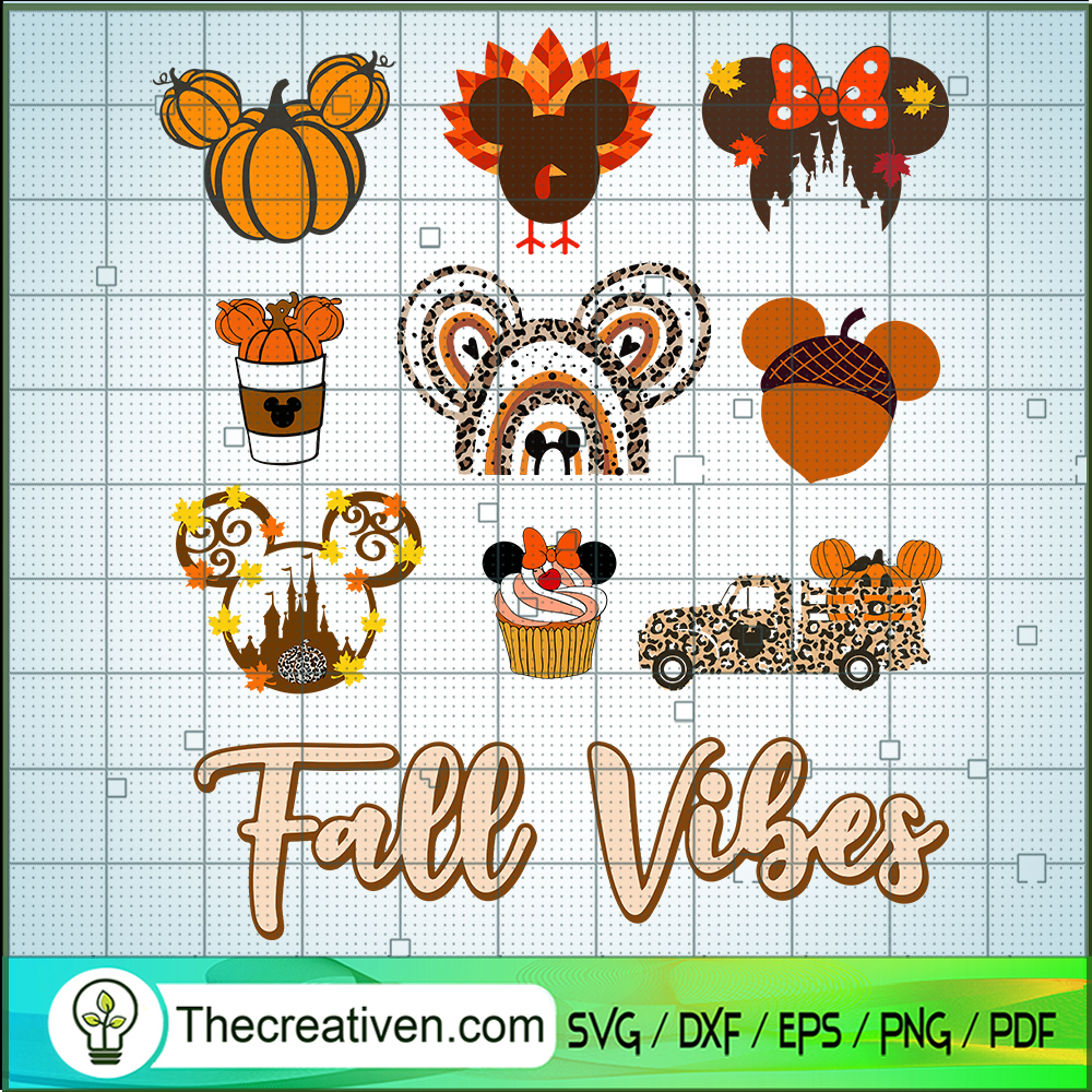 Fall Vibes SVG, Disney Autumn SVG, Autumn Fall SVG 1 Fall Vibes SVG, Disney Autumn SVG, Autumn Fall SVG