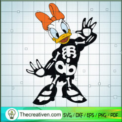 Daisy Duck Skeleton SVG Cut File for Cricut & Silhouette