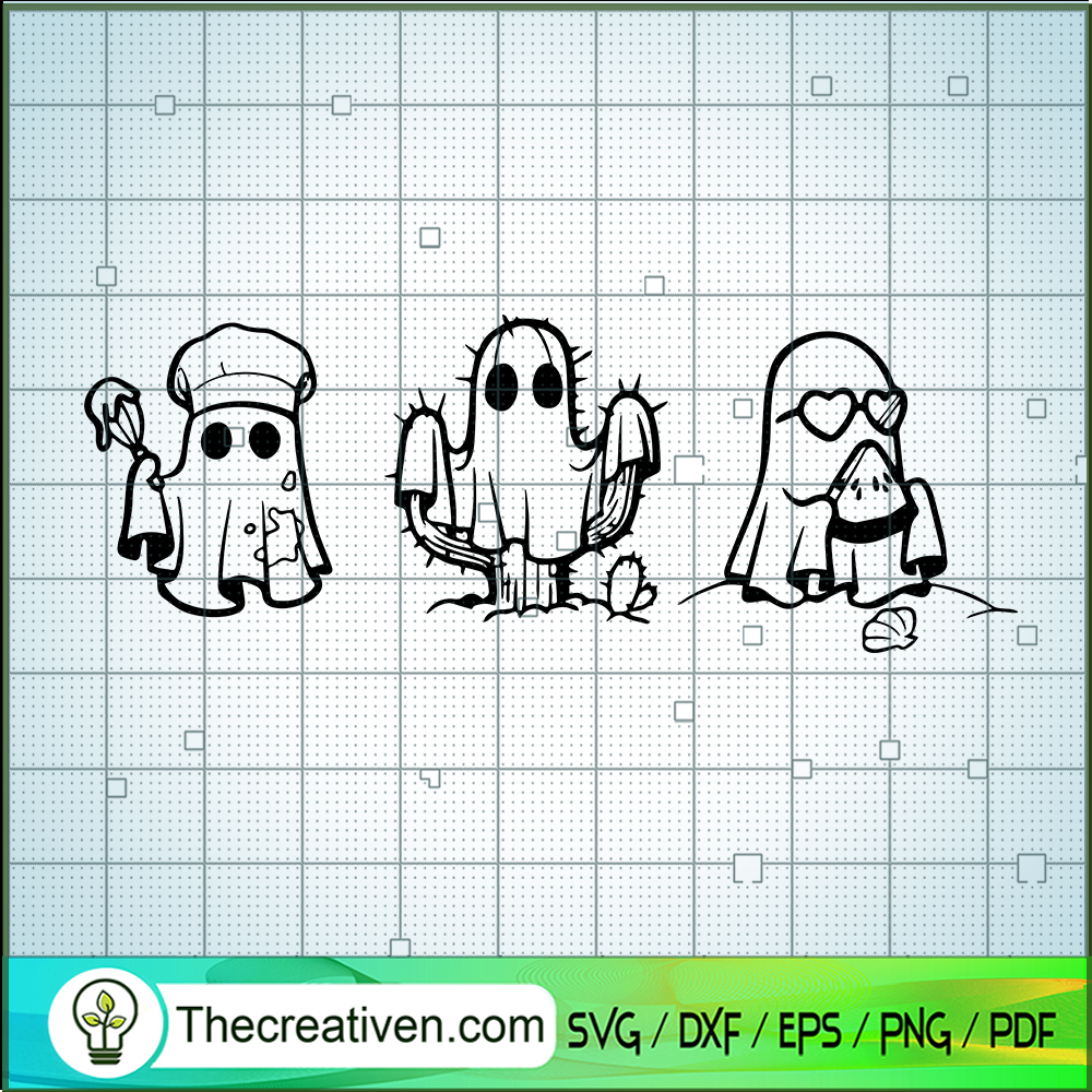 Funny Ghost SVG, Cute Ghost SVG, Cactus Ghost Halloween SVG 1 Funny Ghost SVG, Cute Ghost SVG, Cactus Ghost Halloween SVG