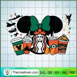 Disney Starbucks SVG, Starbucks Coffee SVG, Halloween Coffee SVG