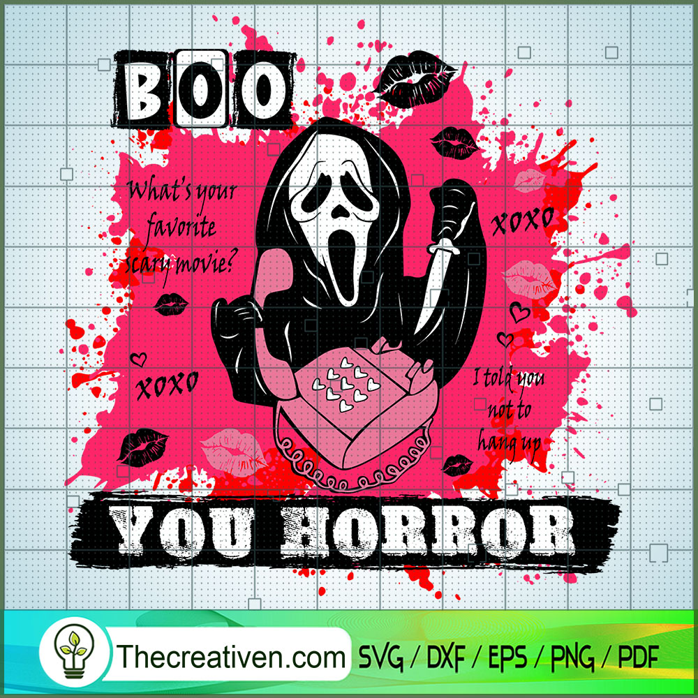 Boo You Horror SVG, Scream Ghost SVG, Horror Characters SVG 1 Boo You Horror SVG, Scream Ghost SVG, Horror Characters SVG