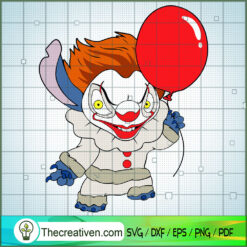 Stitch x Clown IT SVG Cut File for Cricut & Silhouette