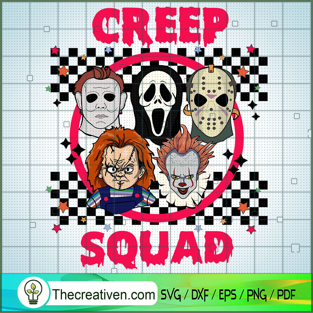 Creep Squad SVG, Horror Squad SVG, Horror Halloween SVG 1 Creep Squad SVG, Horror Squad SVG, Horror Halloween SVG