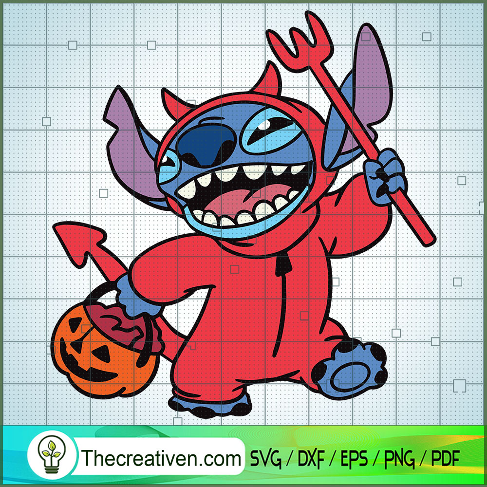 Devil x Stitch SVG, Stitch Halloween SVG, Devil SVG 1 Devil x Stitch SVG, Stitch Halloween SVG, Devil SVG