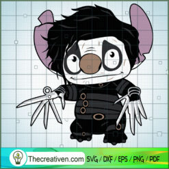 Stitch Freddy Krueger SVG, Disney Stitch SVG, Stitch Halloween SVG