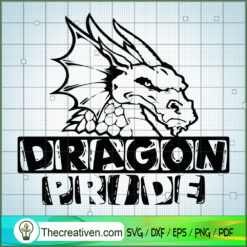 Dragon Pride SVG, Dragon Head SVG, Pride SVG
