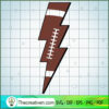 Football Lightning Bolt SVG Cut File for Cricut & Silhouette 2 Football Lightning Bolt copy