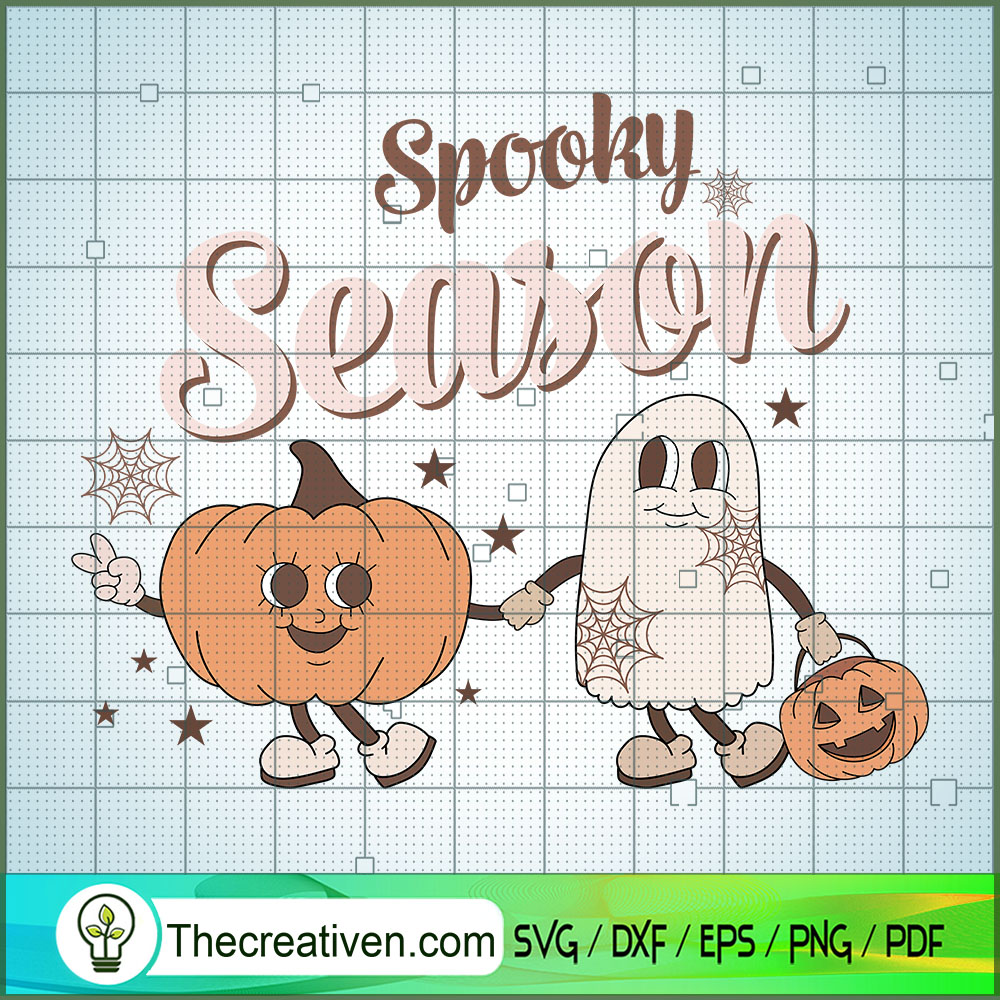 Spooky Season SVG, Ghost And Pumpkin SVG, Halloween SVG 1 Spooky Season SVG, Ghost And Pumpkin SVG, Halloween SVG