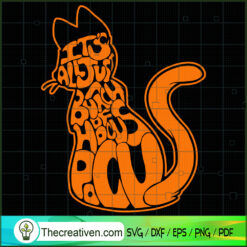 Halloween Cat SVG, It's Just Bunch Of Hocus Pocus SVG, Black Cat SVG