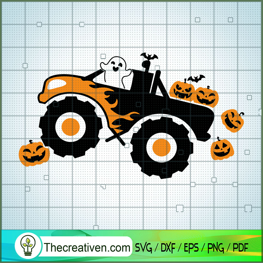 Halloween Monster Truck SVG Cut File for Cricut & Silhouette 1 Halloween Monster Truck SVG Cut File for Cricut & Silhouette