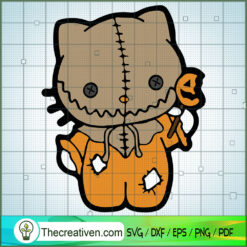 Hello Kitty Sam Trick Or Treat SVG Cut File for Cricut & Silhouette