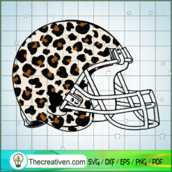 Helmet Football Leopard SVG, Helmet SVG, Sport SVG