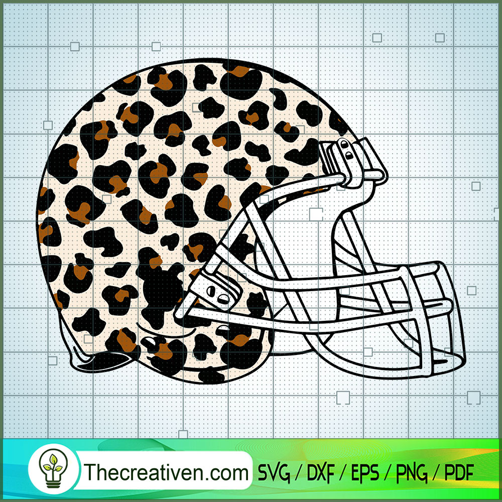 Helmet Football Leopard SVG, Helmet SVG, Sport SVG 1 Helmet Football Leopard SVG, Helmet SVG, Sport SVG