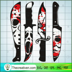 Horror Movie Characters In K SVG Cut File for Cricut