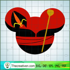 Jafar Aladdin Mouse Head SVG, Mickey Head SVG, Walt Disney SVG
