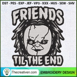 Chucky Friends Til The End C Embroidery Design