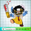 Leatherface x Stitch SVG, Horror Stitch SVG, Stitch Halloween SVG