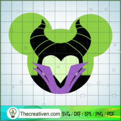 Maleficent Mouse Head SVG Cut File for Cricut & Silhouette