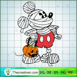 Mickey Mouse Mummy SVG, Mickey Halloween SVG, Disney Halloween SVG