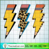 Pencil Lightning Bolt SVG, Lightning Bolt SVG, Leopard Print SVG 2 Pencil Lightning Bolt copy