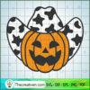 Pumpkin Cowboy SVG, Pumpkin Jack-o'-lantern SVG, Pumpkin Halloween SVG
