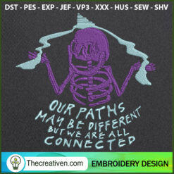 Skeleton Out Paths May Be Di Embroidery Design