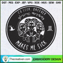 Starbucks Basic Witch Hocus  Embroidery Design