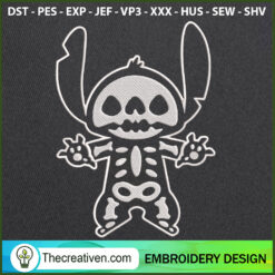 Stitch Skeleton Embroidery Designs Embroidery Design – Design 114367