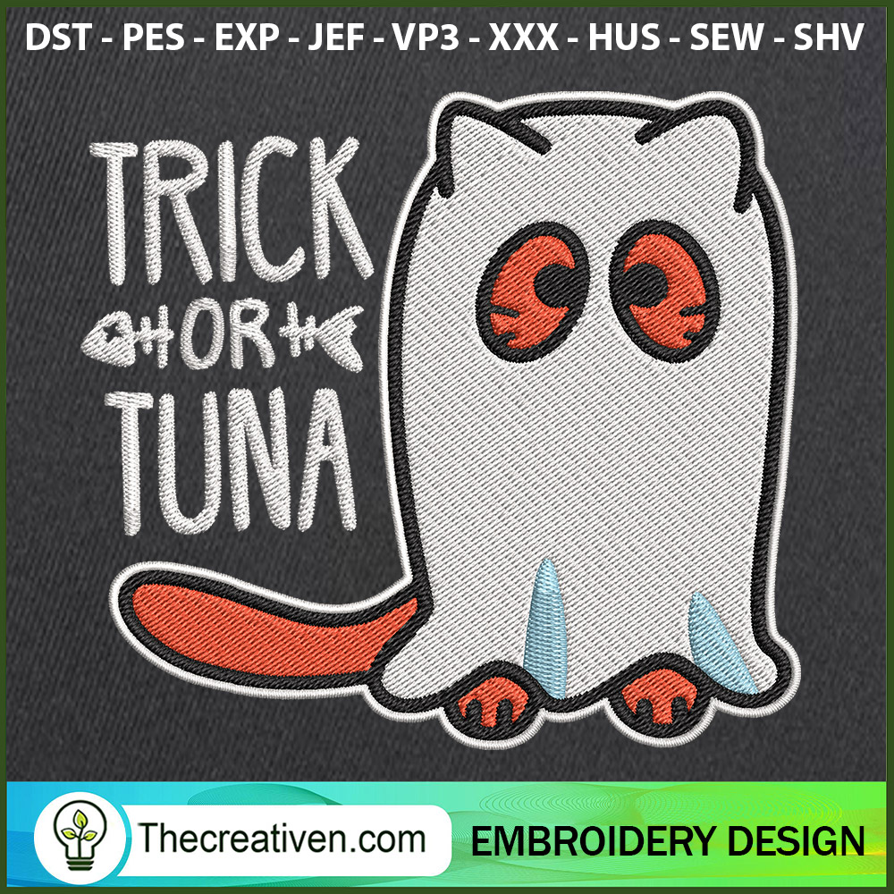 Trick Or Tuna Embroidery Designs Embroidery Design – Digital Download 1 Trick Or Tuna Embroidery Designs Embroidery Design – Digital Download