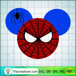 Spider-man Mouse Head SVG, Disney Spider-man SVG, Mouse Head SVG