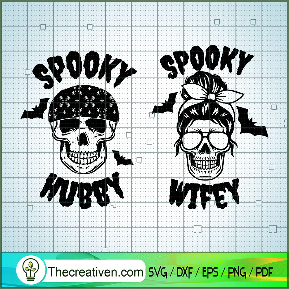 Spooky Hubby SVG, Spooky Wifey SVG, Spooky Halloween SVG 1 Spooky Hubby SVG, Spooky Wifey SVG, Spooky Halloween SVG