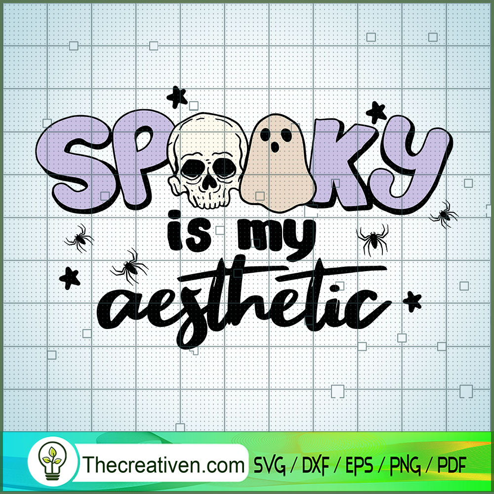 Spooky Is My Aesthetic SVG, Spooky Halloween SVG, Happy Halloween SVG 1 Spooky Is My Aesthetic SVG, Spooky Halloween SVG, Happy Halloween SVG